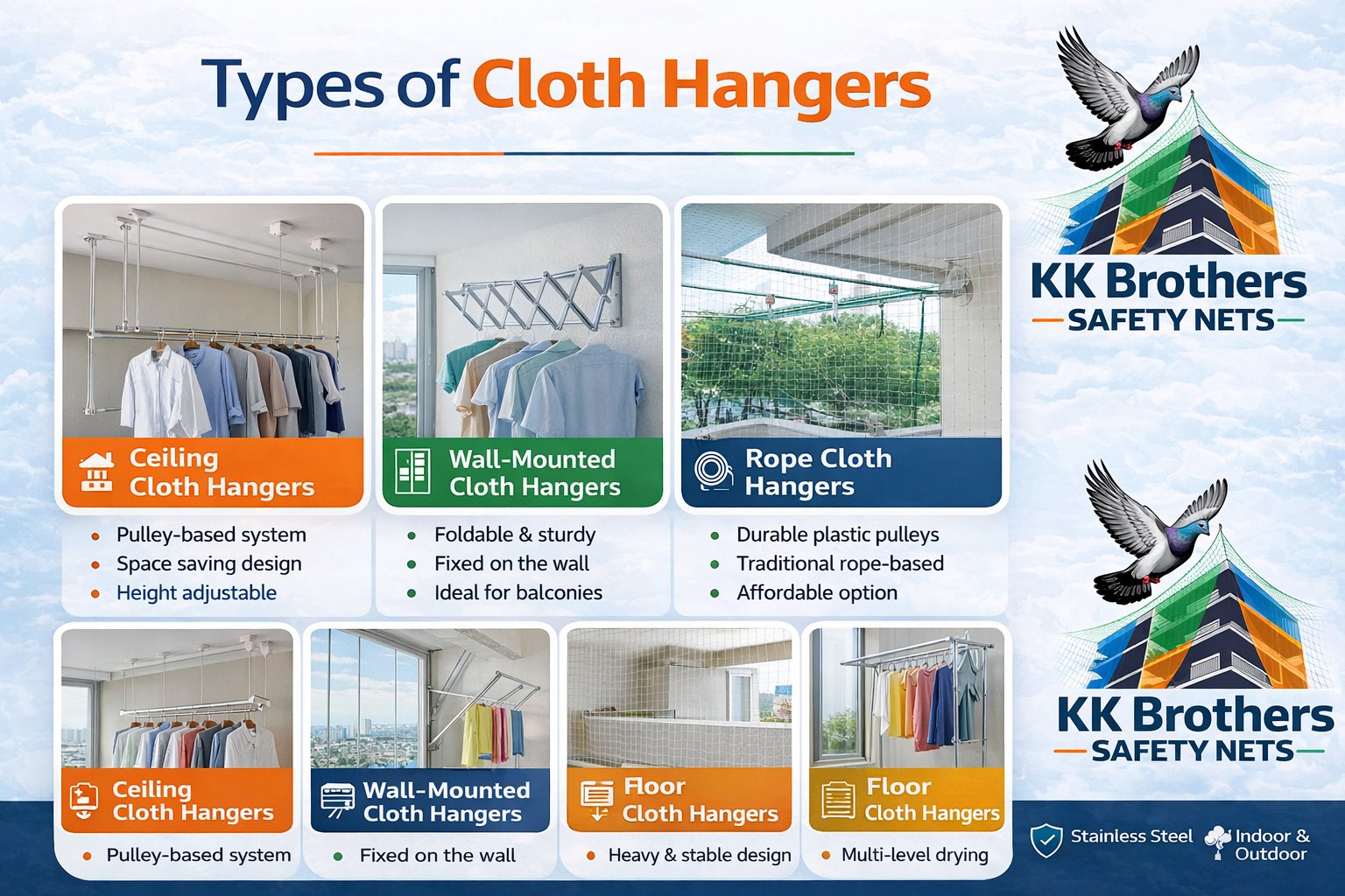 Types of Cloth Hangers Chennai - KK Brothers